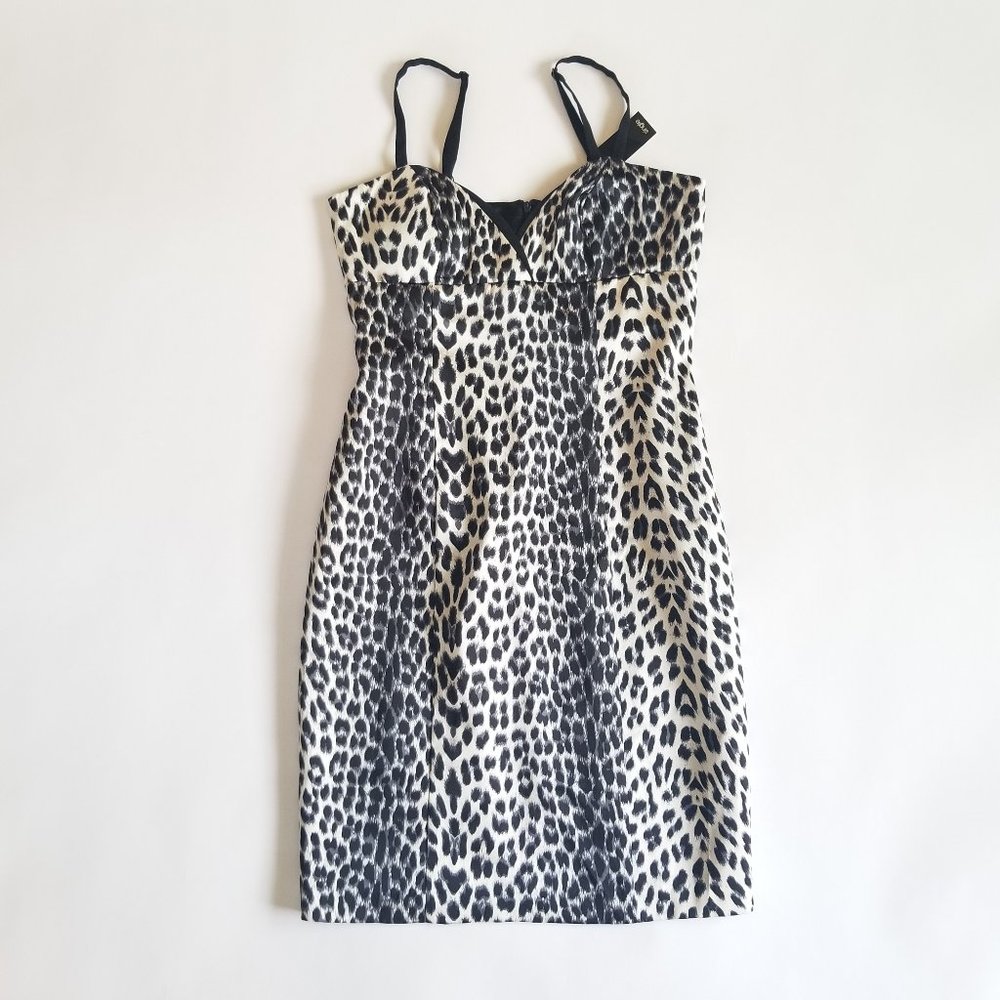 Single Dress Silk Leopard Print - Size Small